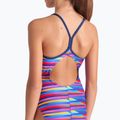 Vaikiškas vientisas maudymosi kostiumėlis arena Racing Stripe Lightdrop Back multi/navy/navy 8