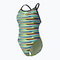 Moteriškas vientisas maudymosi kostiumėlis arena Racing Stripe Xcriss Cross black multi/black 4