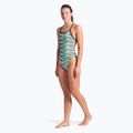 Moteriškas vientisas maudymosi kostiumėlis arena Racing Stripe Xcriss Cross black multi/black 6