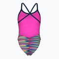 Moteriškas vientisas maudymosi kostiumėlis arena Racing Stripe Xcriss Cross navy multi/navy 2