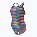 Moteriškas vientisas maudymosi kostiumėlis arena Racing Stripe Xcriss Cross navy multi/navy 4