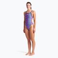Moteriškas vientisas maudymosi kostiumėlis arena Racing Stripe Xcriss Cross navy multi/navy 6