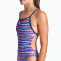 Moteriškas vientisas maudymosi kostiumėlis arena Racing Stripe Xcriss Cross navy multi/navy 8
