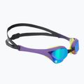 Plaukimo akiniai arena Cobra Ultra Swipe Mirror emerald/plum/cyber lime