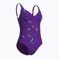 Moteriškas vientisas maudymosi kostiumėlis arena Abyss U Back multi plum/plum 3