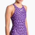 Moteriškas vientisas plaukimo kostiumas arena Powerskin ST Next LE Open Back leopard skin violet 4