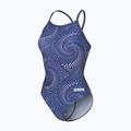 Moteriškas vientisas maudymosi kostiumėlis arena Fireflow Lightdrop Back navy/team navy 3