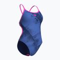Moteriškas vientisas maudymosi kostiumėlis arena Arch Lace Back multi blue/navy/shocking pink 3