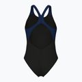 Moteriškas vientisas maudymosi kostiumėlis arena Flowing V Back black/navy 2