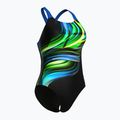 Moteriškas vientisas maudymosi kostiumėlis arena Bloom Swim Pro Back Lb multi black/black/blue china 3