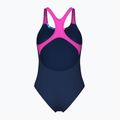 Moteriškas vientisas maudymosi kostiumėlis arena Bloom Swim Pro Back Lb multi navy/navy/shocking pink 2