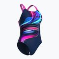 Moteriškas vientisas maudymosi kostiumėlis arena Bloom Swim Pro Back Lb multi navy/navy/shocking pink 3