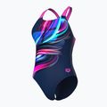 Moteriškas vientisas maudymosi kostiumėlis arena Bloom Swim Pro Back Lb multi navy/navy/shocking pink 4