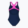 Moteriškas vientisas maudymosi kostiumėlis arena Logo Swim Pro navy/shocking pink 2