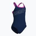 Moteriškas vientisas maudymosi kostiumėlis arena Logo Swim Pro navy/shocking pink 3
