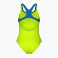 Moteriškas vientisas maudymosi kostiumėlis arena Logo Swim Pro artic lime/blue china 2