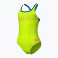 Moteriškas vientisas maudymosi kostiumėlis arena Logo Swim Pro artic lime/blue china 4