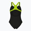 Vaikiškas vientisas maudymosi kostiumėlis arena Sound Track Swim Pro Back black/artic lime 2