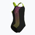 Vaikiškas vientisas maudymosi kostiumėlis arena Sound Track Swim Pro Back black/artic lime 3