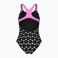 Vaikiškas vientisas maudymosi kostiumėlis arena Multiple Dot Swim Pro Back multi black/orchid 2