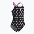 Vaikiškas vientisas maudymosi kostiumėlis arena Multiple Dot Swim Pro Back multi black/orchid 3
