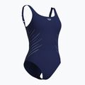 Moteriškas vientisas maudymosi kostiumėlis arena Isa Squared Back navy/ice 3