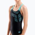 Vaikiškas vientisas maudymosi kostiumėlis arena Kikko Swim Pro Back black/water 8