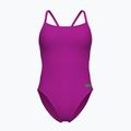 Moteriškas vientisas maudymosi kostiumėlis Arena Team Swimsuit Challenge Solid very fuchsia/team green