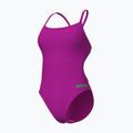 Moteriškas vientisas maudymosi kostiumėlis Arena Team Swimsuit Challenge Solid very fuchsia/team green 3