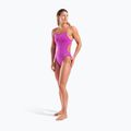 Moteriškas vientisas maudymosi kostiumėlis Arena Team Swimsuit Challenge Solid very fuchsia/team green 6
