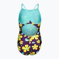 Vaikiškas vientisas maudymosi kostiumėlis arena Spring Lightdrop Back plum multi/water 2