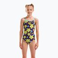 Vaikiškas vientisas maudymosi kostiumėlis arena Spring Lightdrop Back plum multi/water 5