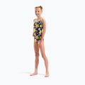 Vaikiškas vientisas maudymosi kostiumėlis arena Spring Lightdrop Back plum multi/water 6
