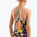 Vaikiškas vientisas maudymosi kostiumėlis arena Spring Lightdrop Back plum multi/water 9