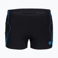 Vyriškos plaukimo trumpikės arena Graphic Swim Short black/turquoise