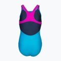 Vaikiškas vientisas maudymosi kostiumėlis arena Kikko Swim Pro Back turquoise/very fuchsia 2