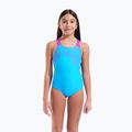 Vaikiškas vientisas maudymosi kostiumėlis arena Kikko Swim Pro Back turquoise/very fuchsia 5