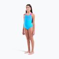 Vaikiškas vientisas maudymosi kostiumėlis arena Kikko Swim Pro Back turquoise/very fuchsia 6