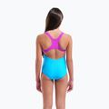 Vaikiškas vientisas maudymosi kostiumėlis arena Kikko Swim Pro Back turquoise/very fuchsia 7