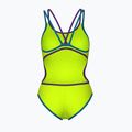 Moteriškas vientisas maudymosi kostiumėlis arena One Double Cross Back One Piece artic lime/plum/blue cosmo 2