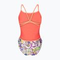Moteriškas vientisas maudymosi kostiumėlis arena Painting Lace Back multi/bright coral 2