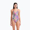 Moteriškas vientisas maudymosi kostiumėlis arena Painting Lace Back multi/bright coral 5