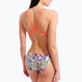 Moteriškas vientisas maudymosi kostiumėlis arena Painting Lace Back multi/bright coral 9