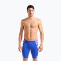 Vyriški plaukimo šortai arena Earth Swim Jammer neon blue/neon blue multi 5