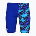 Vaikiški plaukimo šortai arena Crowded Swim Jammer neon blue/neon blue multi