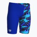 Vaikiški plaukimo šortai arena Crowded Swim Jammer neon blue/neon blue multi 4