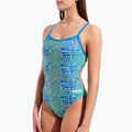 Moteriškas vientisas maudymosi kostiumėlis arena Snake Skin Challenge blue cosmo multi/blue cosmo 8