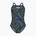 Vaikiškas vientisas maudymosi kostiumėlis arena Fireflow Lightdrop Back navy/team navy yellow