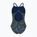 Vaikiškas vientisas maudymosi kostiumėlis arena Fireflow Lightdrop Back navy/team navy yellow 2