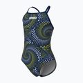 Vaikiškas vientisas maudymosi kostiumėlis arena Fireflow Lightdrop Back navy/team navy yellow 3